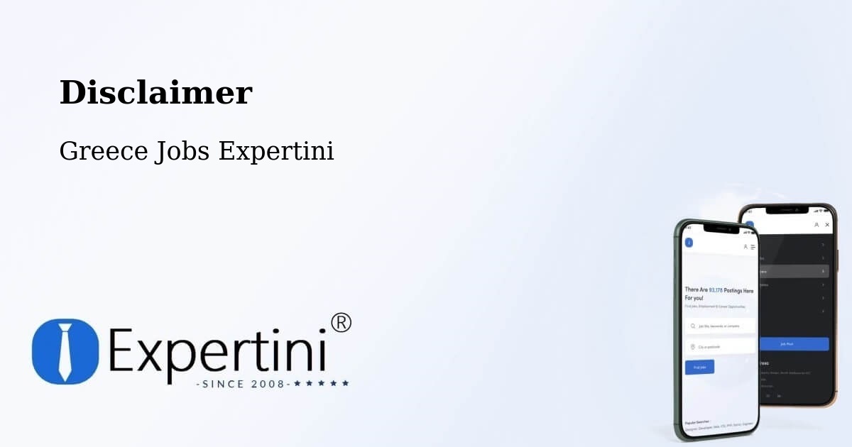 Disclaimer – Émponas - Greece Jobs Expertini